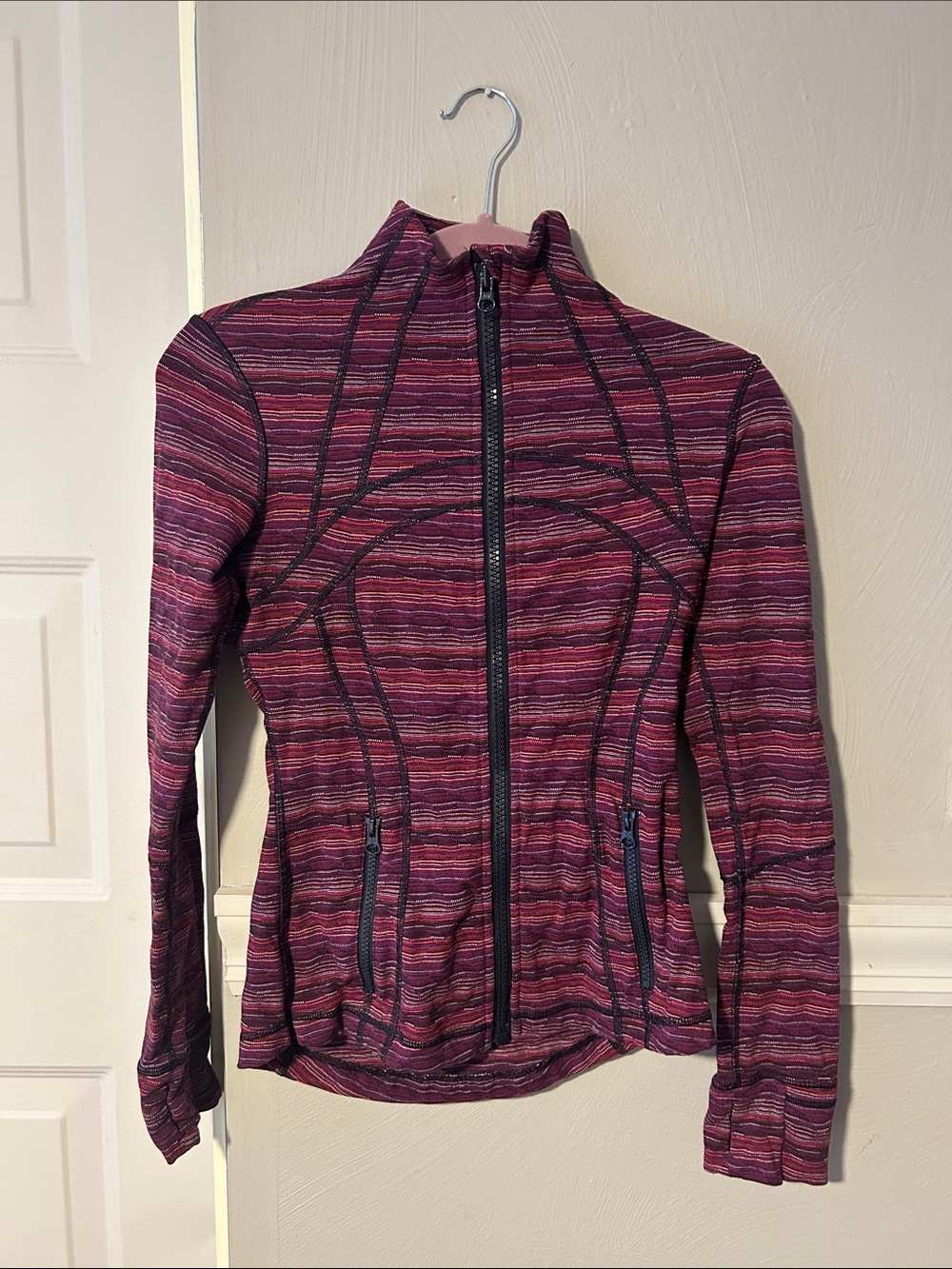 Lululemon Define Jacket Dye Twist Regal Plum SZ 4